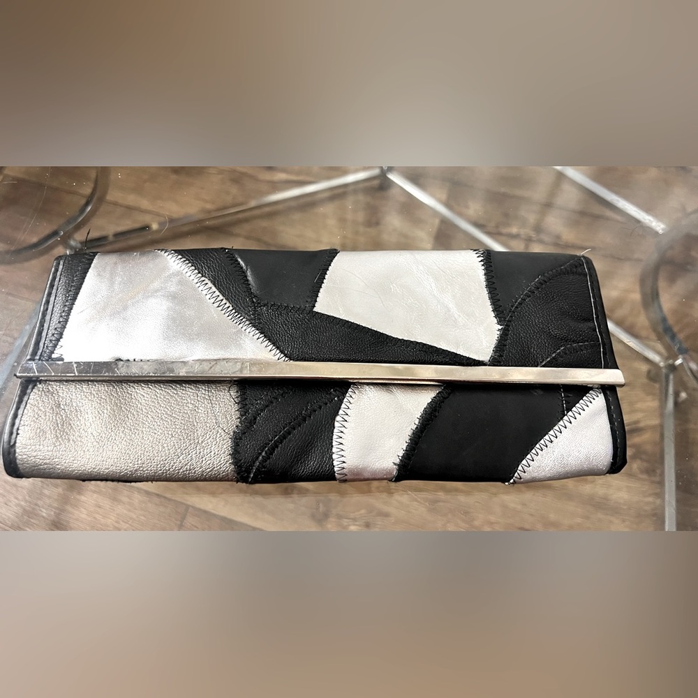 Genuine leather evening bag